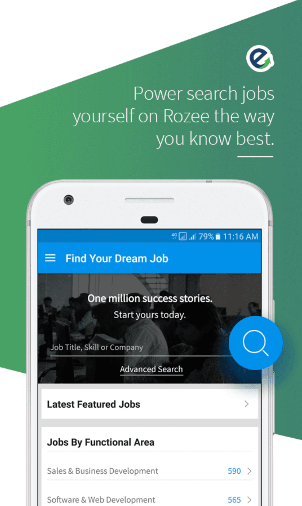 Rozee app screenshot